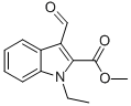 1H-INDOLE-2-CARBOXYLIC ACID,1-ETHYL-3-FORMYL-,METHYL ESTER,39243-33-9,结构式