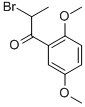 2-溴-1-(2,5-二甲氧基苯基)丙烷-1-酮 结构式