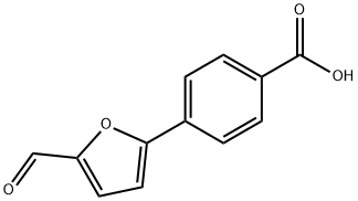 4-(5-ホルミル-2-フリル)安息香酸 化学構造式