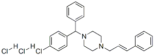 4-cinnamyl-1-[(4-chlorophenyl)benzyl]piperazine dihydrochloride Structure