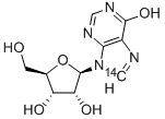 INOSINE-8-14C 化学構造式