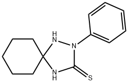 2-苯基-1,2,4-三氮杂螺环并[4.5]癸烷-3-硫酮 结构式