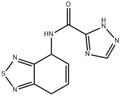 1H-1,2,4-Triazole-3-carboxamide,N-(4,7-dihydro-2,1,3-benzothiadiazol-4-yl)- 结构式