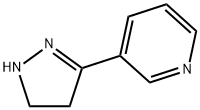 Pyridine, 3-(4,5-dihydro-1H-pyrazol-3-yl)- (9CI) 化学構造式