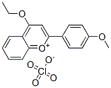 4-ethoxy-2-(4-methoxyphenyl)-1-benzopyrylium perchlorate 化学構造式