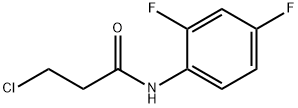 3-chloro-N-(2,4-difluorophenyl)propanamide Struktur