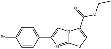 ETHYL 6-(4-BROMOPHENYL)IMIDAZO[2,1-B][1,3]THIAZOLE-3-CARBOXYLATE Structure