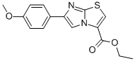 6-(4-METHOXYPHENYL)IMIDAZO[2,1-B]THIAZOLE-3-CARBOXYLIC ACID ETHYL ESTER Structure