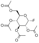 2,3,4,6-テトラ-O-アセチル-α-D-グルコピラノシルフルオリド 化学構造式