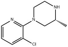 (3R)-1-(3-Chloropyridin-2-yl)-3-methylpiperazine Struktur