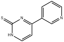 4-(3-吡啶)-2-硫代嘧啶 结构式