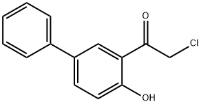 Ethanone, 2-chloro-1-(4-hydroxy[1,1-biphenyl]-3-yl)- (9CI) Structure