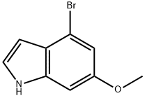 4-溴-6-甲氧基吲哚, 393553-55-4, 结构式