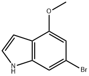 6-溴-4-甲氧基-1H-吲哚,393553-57-6,结构式