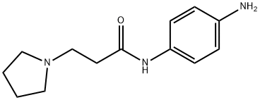 N-(4-aminophenyl)-3-pyrrolidin-1-ylpropanamide Struktur