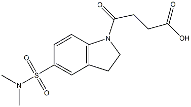 4-{5-[(DIMETHYLAMINO)SULFONYL]-2,3-DIHYDRO-1H-INDOL-1-YL}-4-OXOBUTANOICACID
