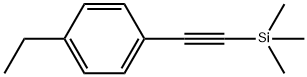 (4-ETHYLPHENYLETHYNYL)TRIMETHYLSILANE 化学構造式