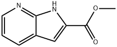 1H-Pyrrolo[2,3-b]pyridine-2-carboxylic acid, methyl ester Struktur