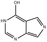 1H-Pyrrolo[3,4-d]pyrimidin-4-ol (9CI) 化学構造式