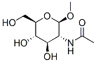甲基 2-乙酰氨基-2-脱氧-BETA-D-吡喃葡萄糖苷,3946-01-8,结构式