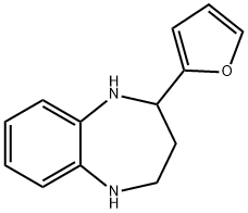 2-(2-FURYL)-2,3,4,5-TETRAHYDRO-1H-1,5-BENZODIAZEPINE 化学構造式