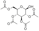2,3,4,6-四-O-乙酰基-Β-D-吡喃葡萄糖 结构式