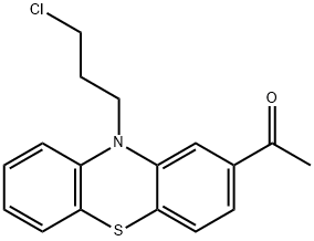 1-[10-(3-chloropropyl)-10H-phenothiazin-2-yl]ethan-1-one  Struktur