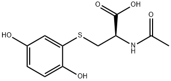 N-acetyl-S-(2,5-dihydroxyphenyl)cysteine 结构式