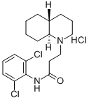 1(2H)-Quinolinepropanamide, N-(2,6-dichlorophenyl)octahydro-, monohydr ochloride, trans- Structure