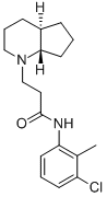 1H-1-Pyrindine-1-propanamide, N-(3-chloro-2-methylphenyl)octahydro-, t rans- 结构式