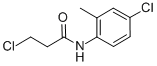 3-chloro-N-(4-chloro-2-methyl-phenyl)propanamide 结构式