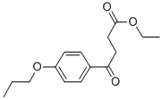 4-オキソ-4-(4-N-プロポキシフェニル)酪酸エチル 化学構造式