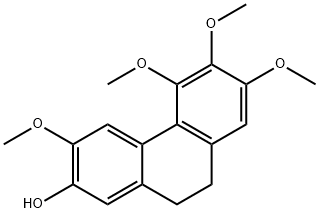 9,10-Dihydro-3,5,6,7-tetramethoxyphenanthren-2-ol 结构式