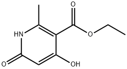 4-羟基-2-甲基-6-氧-1,6-二氢吡啶-3-甲酸乙酯, 3950-10-5, 结构式