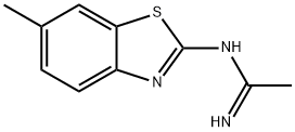 Ethanimidamide, N-(6-methyl-2-benzothiazolyl)- (9CI) Structure