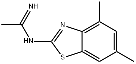 Ethanimidamide, N-(4,6-dimethyl-2-benzothiazolyl)- (9CI) Structure
