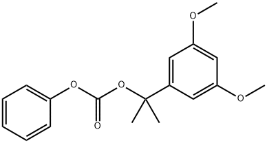 1-(3,5-二甲氧基苯基)-1-甲基乙基苯基碳酸酯,39507-97-6,结构式