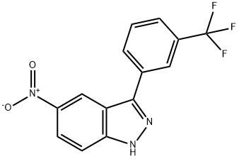 3-(3-(trifluoromethyl)phenyl)-5-nitro-1H-indazole,395099-31-7,结构式