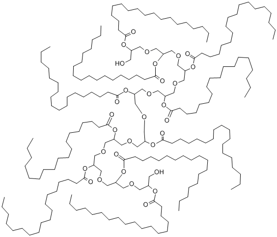 デカステアリン酸ポリグリセリル-10 化学構造式