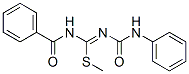 N-Benzoyl-N'-phenylaminocarbonylcarbamimidothioic acid S-methyl ester|