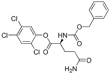 N2-[(ベンジルオキシ)カルボニル]-L-グルタミン2,4,5-トリクロロフェニル 化学構造式
