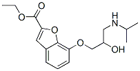 7-[2-ヒドロキシ-3-(イソプロピルアミノ)プロポキシ]-2-ベンゾフランカルボン酸エチル 化学構造式