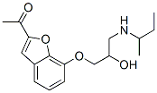 1-[7-[2-Hydroxy-3-(sec-butylamino)propoxy]-2-benzofuranyl]ethanone 结构式