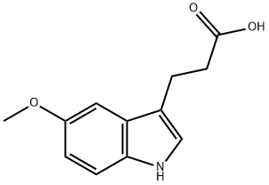 3-(5-甲氧基-1H-吲哚-3-基)丙酸,39547-16-5,结构式