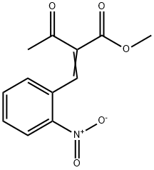 METHYL 2-(O-NITROBENZYLIDENE)-ACETOACETATE Struktur