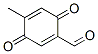 1,4-Cyclohexadiene-1-carboxaldehyde, 4-methyl-3,6-dioxo- (9CI) Structure