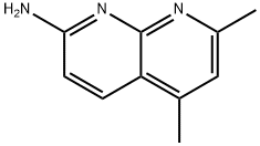 5,7-二甲基[1,8]萘啶-2-胺, 39565-07-6, 结构式