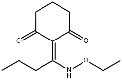 1,3-Cyclohexanedione, 2-[1-(ethoxyamino)butylidene]- (9CI) Struktur