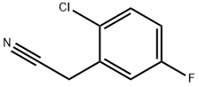 2-クロロ-5-フルオロフェニルアセトニトリル 化学構造式