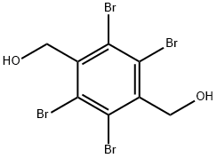2,3,5,6-テトラブロモ-1,4-ベンゼンビスメタノール 化学構造式